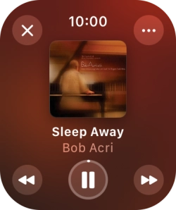 Turn the Digital Crown to select the required volume.