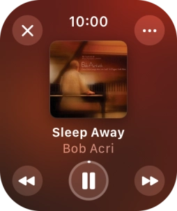 Turn the Digital Crown to select the required volume.