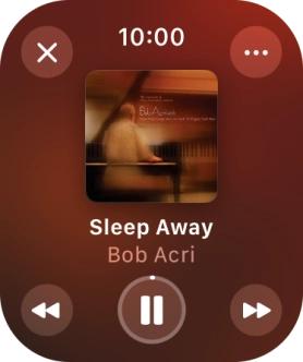 Turn the Digital Crown to select the required volume.