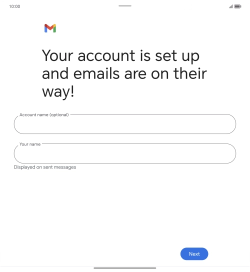 Press the field below 