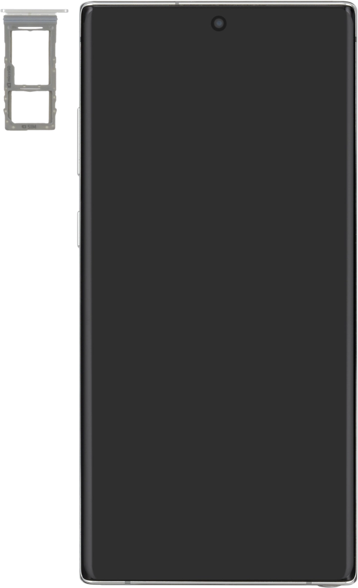 Place your SIM as illustrated next to the SIM holder.