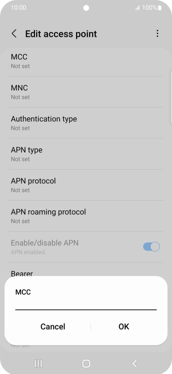 Key in 234 and press OK.