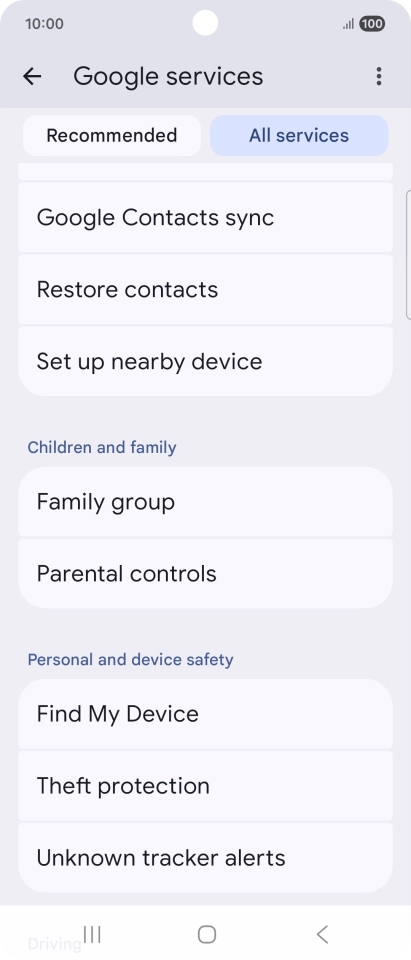 Press Find My Device.