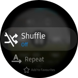 Press Repeat to turn the function on or off.