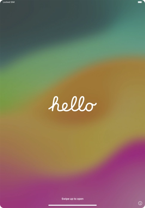 Slide your finger upwards starting from the bottom of the screen.