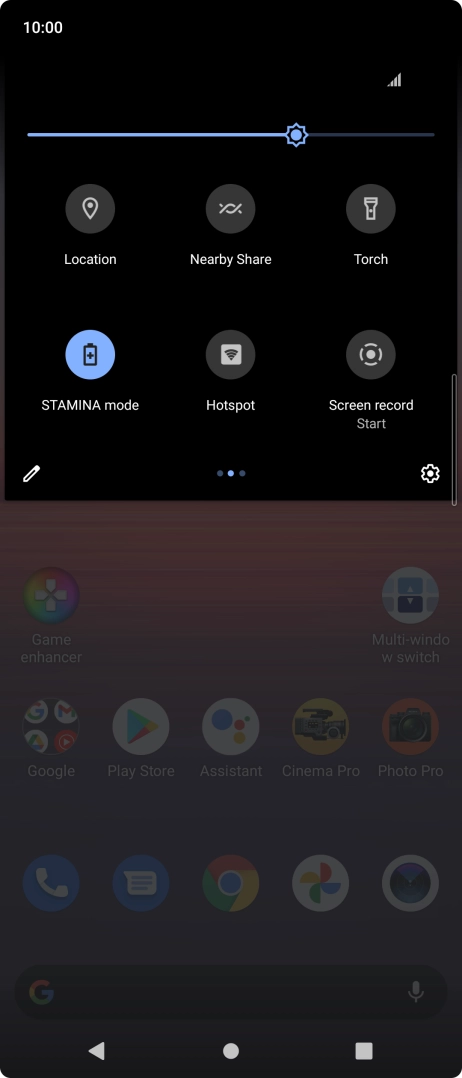 Press the Home key to return to the home screen.