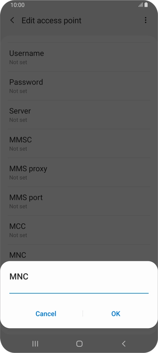 Key in 33 and press OK.