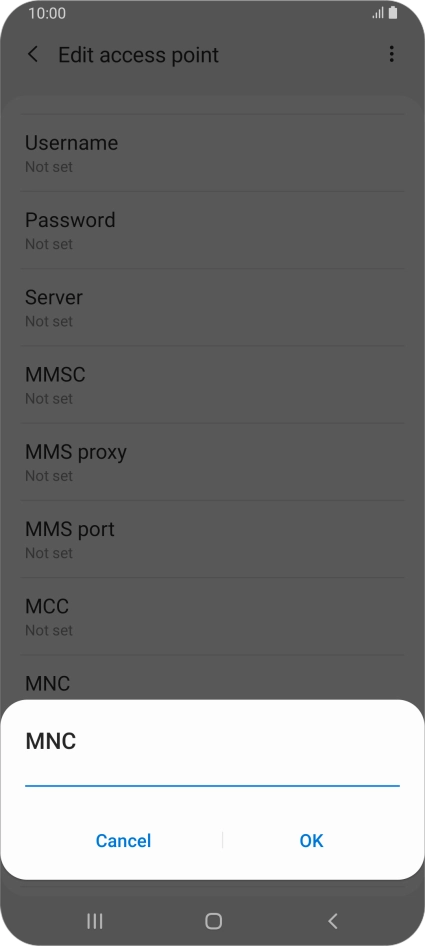 Key in 33 and press OK.
