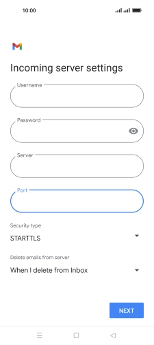 Press the drop down list below 