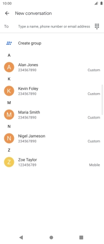 Press the field next to 