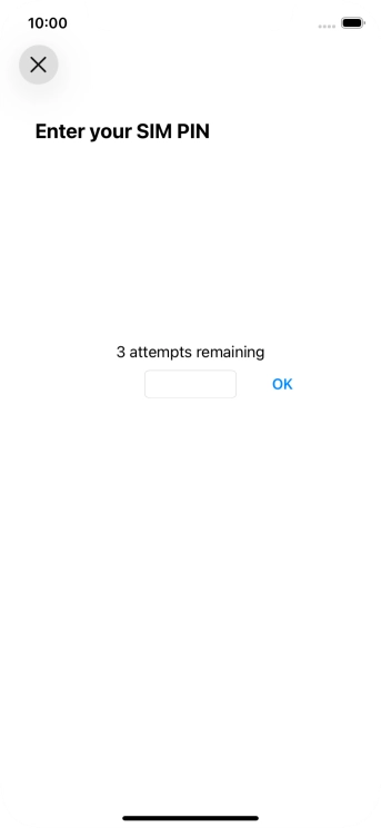If your SIM is locked, key in your PIN and press OK. The default PIN is 1111.