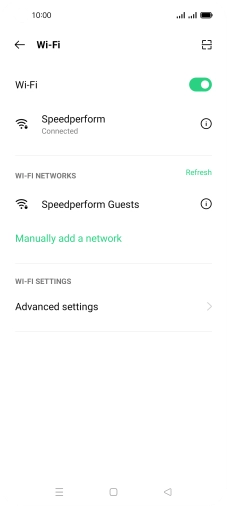 Press the Home key to return to the home screen.