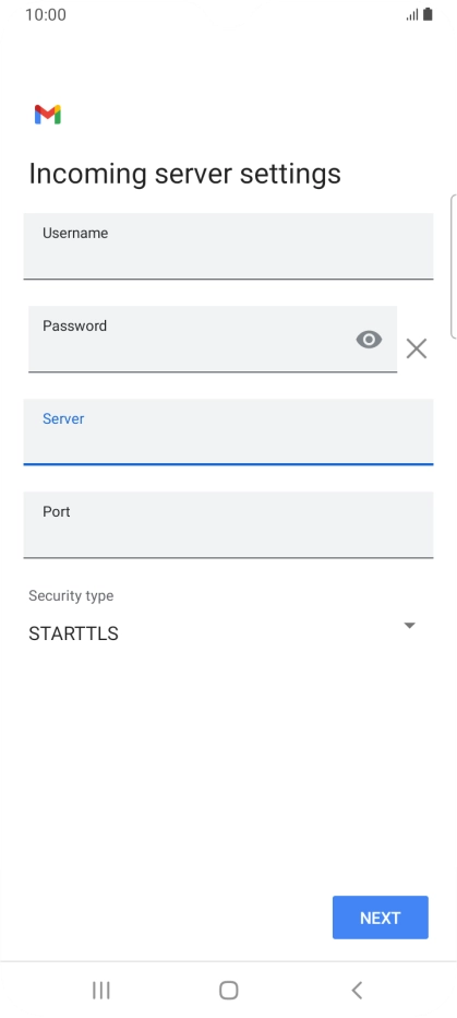 Press the field below 