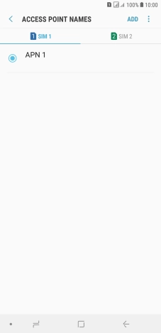 Press the required SIM.