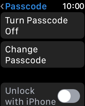 Press Turn Passcode Off and key in the current lock code.