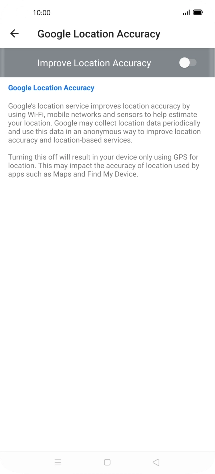 If you press the indicator next to 