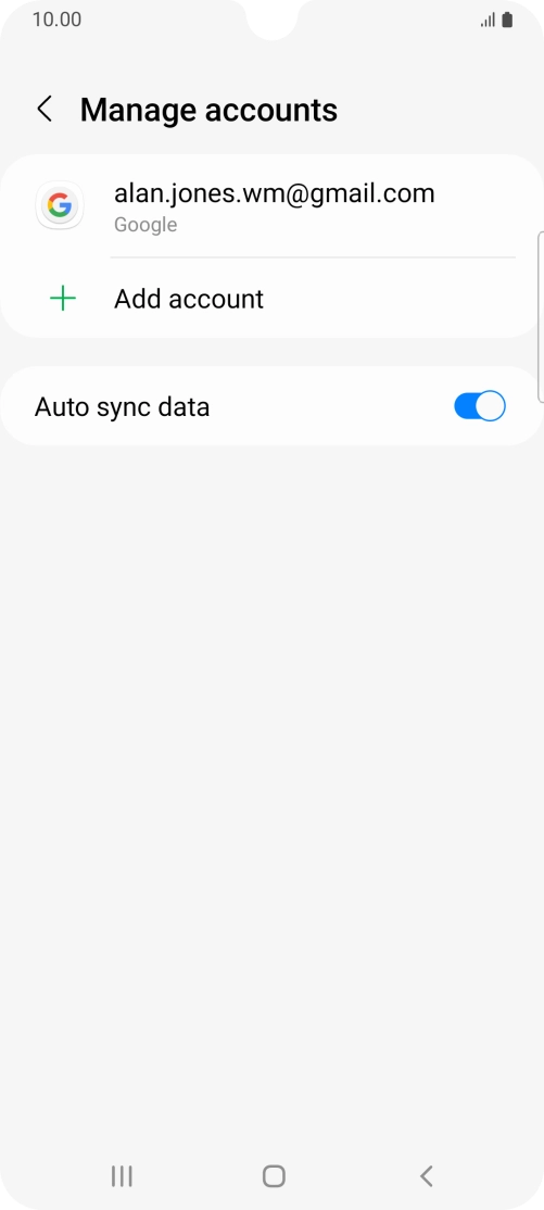 Press the Home key to return to the home screen.