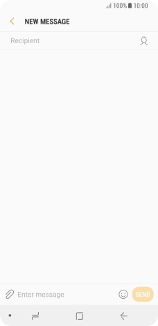 Press the search field and key in the first letters of the recipient's name.