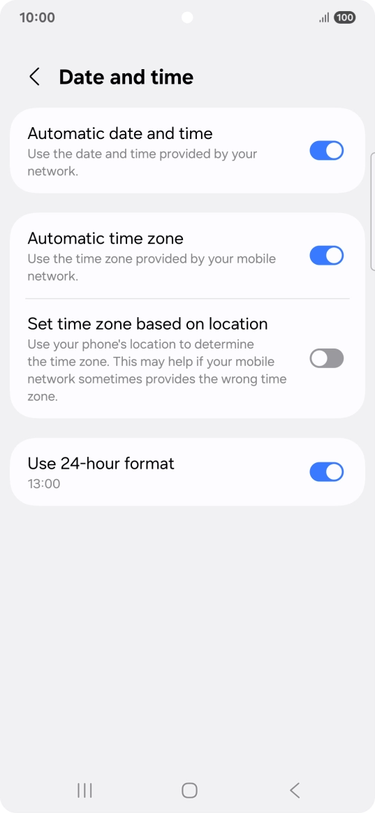 Press the Home key to return to the home screen.