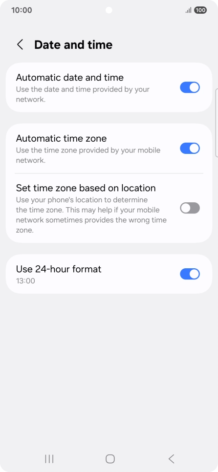 Press the Home key to return to the home screen.