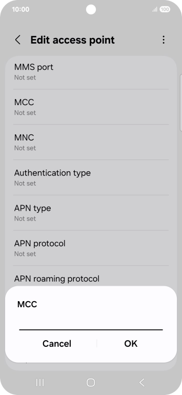 Key in 234 and press OK.