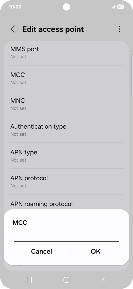 Key in 234 and press OK.