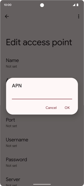 Key in everywhere and press OK.