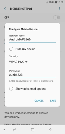 Press the field below 