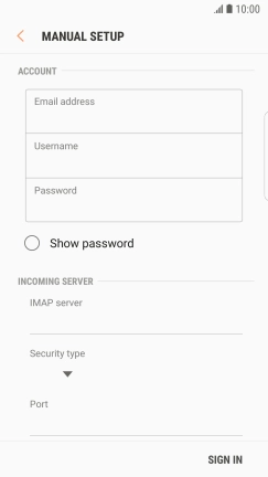 Press the field below 