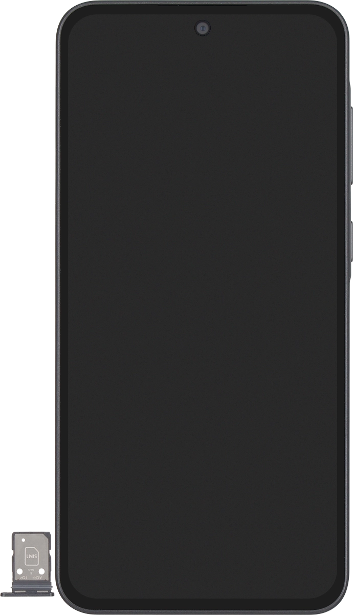 Turn your SIM as illustrated in the first SIM holder and place it in the SIM holder.