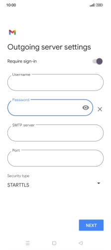 Press the field below 
