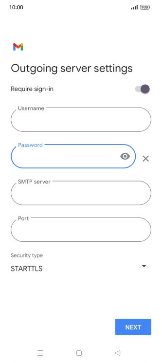 Press the field below 