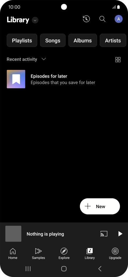 Press the drop down list.