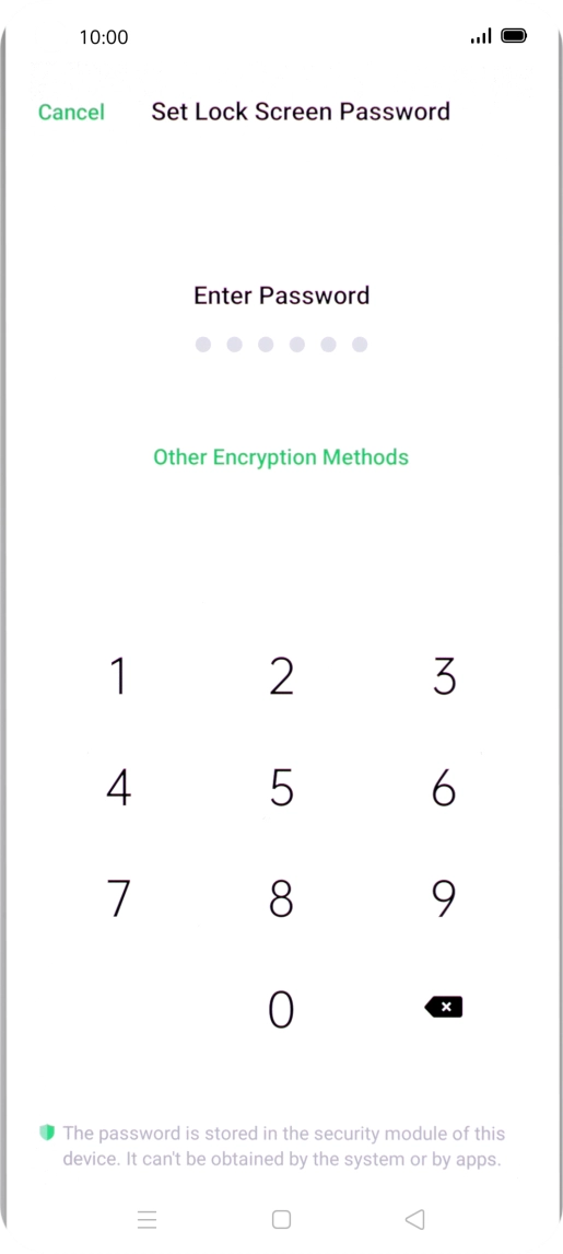Press Other Encryption Methods.