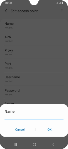 Key in EE MMS and press OK.