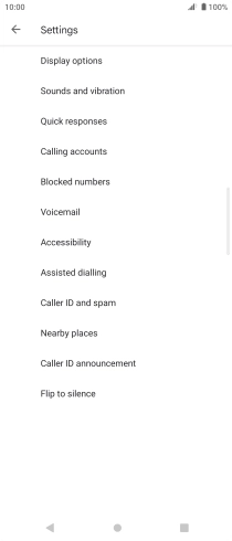 Press Calling accounts.