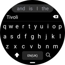 Key in the required destination and press the search icon.