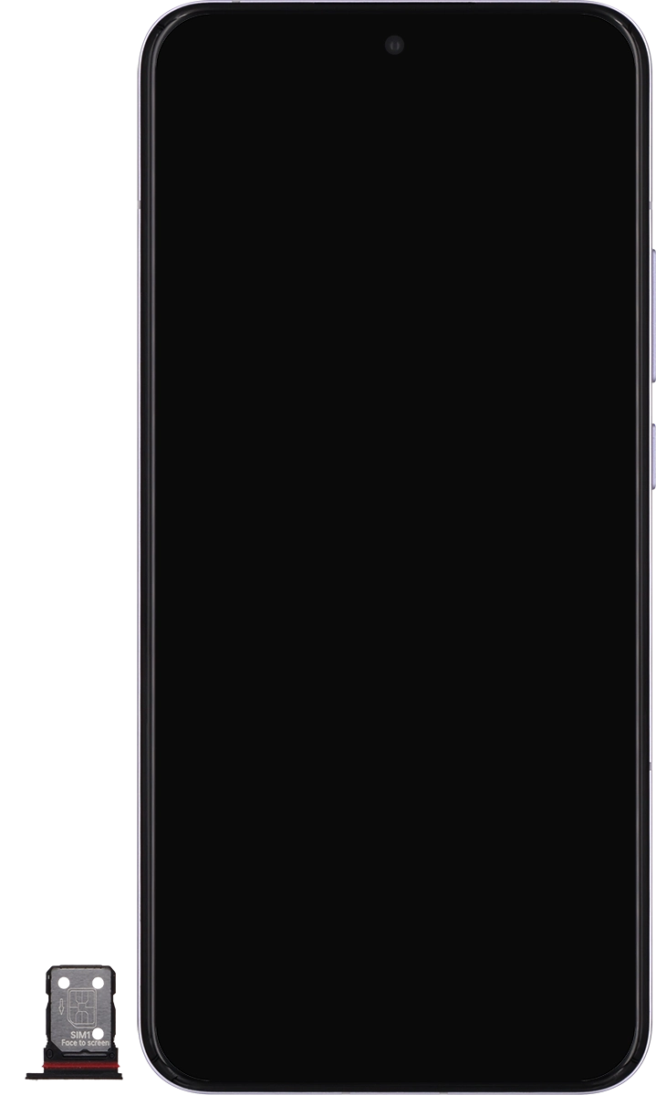 Turn your SIM as illustrated in the first SIM holder and place it in the SIM holder.