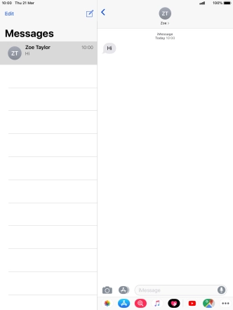 Press the new message icon.