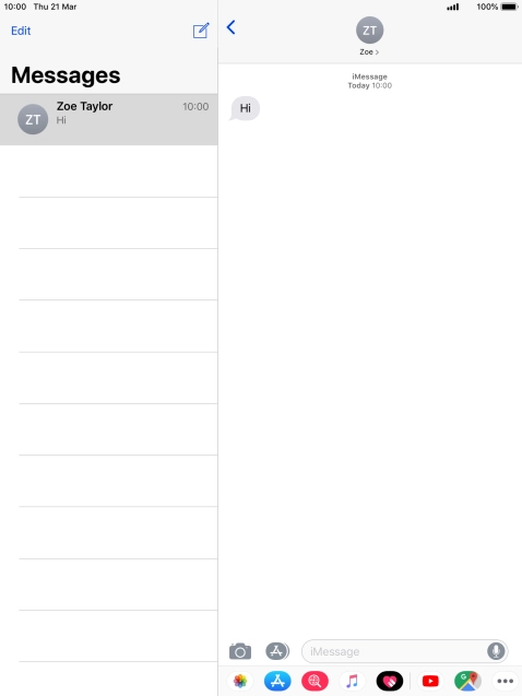 Press the new message icon.