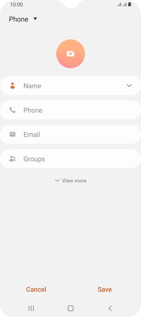 Press the address book drop down list.
