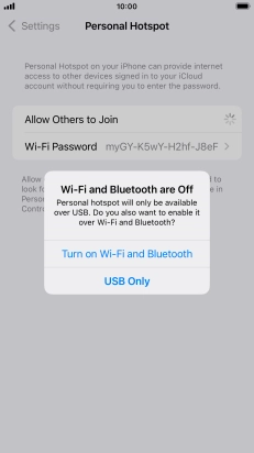 If Wi-Fi is turned off, press Turn on Wi-Fi and Bluetooth.