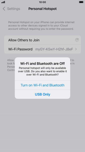 If Wi-Fi is turned off, press Turn on Wi-Fi and Bluetooth.