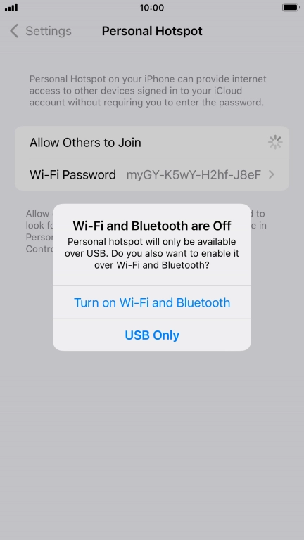 If Wi-Fi is turned off, press Turn on Wi-Fi and Bluetooth.
