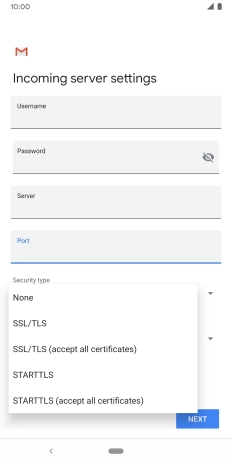 Press None to turn off the function.