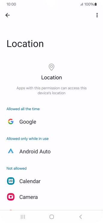 Press the required app.