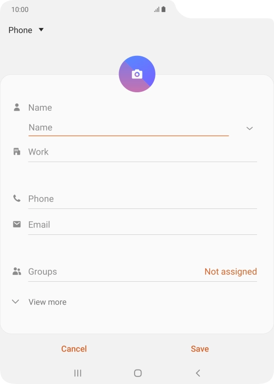 Press the address book drop down list.