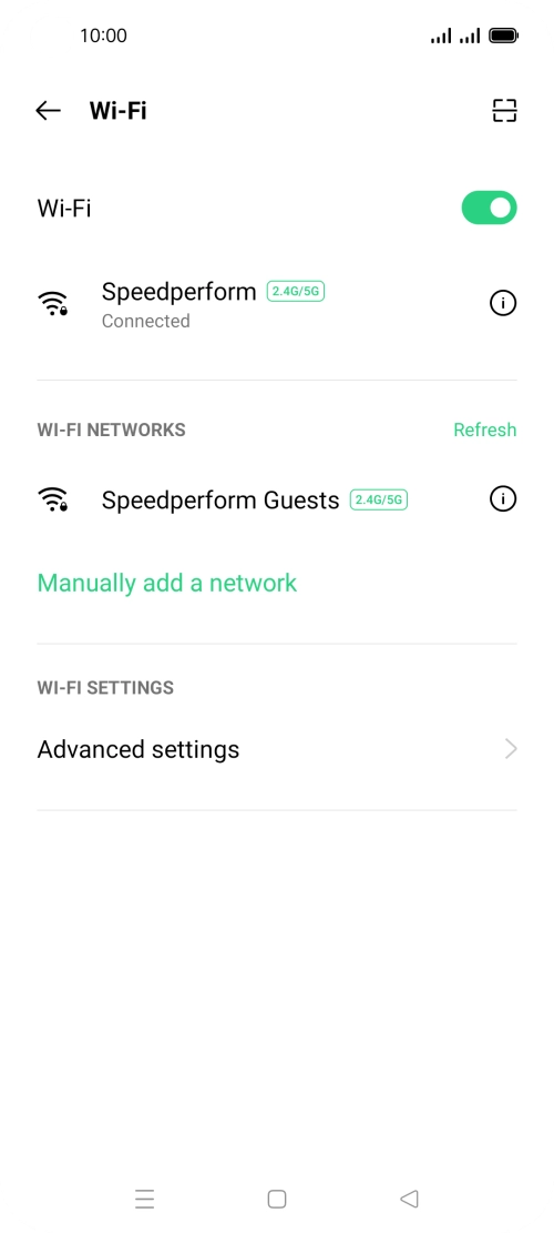 Press the Home key to return to the home screen.