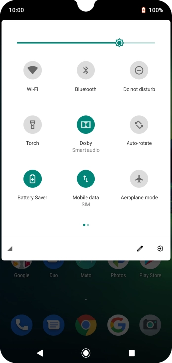 Press the Home key to return to the home screen.
