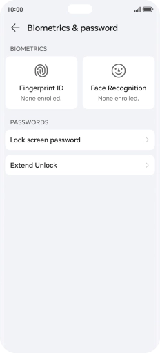 Press Fingerprint ID.